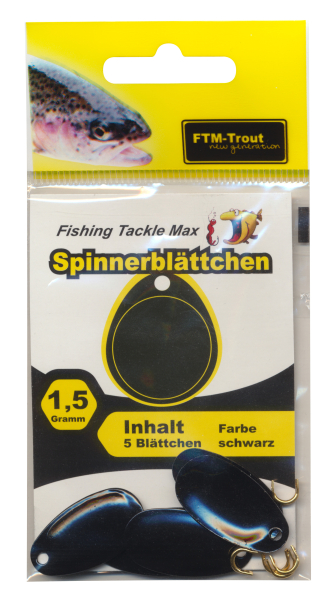 FTM Spinnerbl&auml;ttchen - 8 Farben 1,2-1,5g schwarz