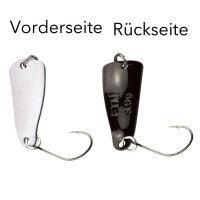 FTM Spoon Rumba - Forellenblinker wei&szlig;/braun 1,6g