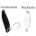 FTM Spoon Hammer 2,4g (3,3cm) - Forellenblinker schwarz/ UV wei&szlig;