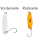FTM Spoon Hammer 3,2g (3,9cm) - Forellenblinker UV wei&szlig;/orange