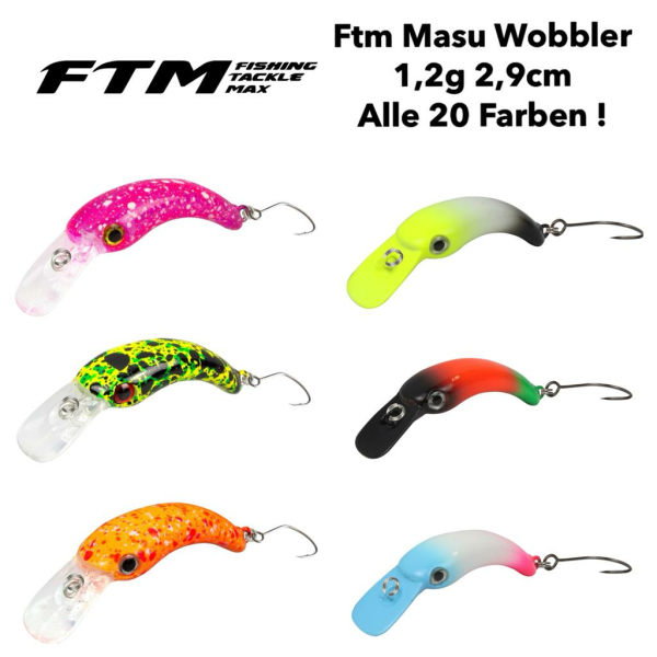 FTM Masu Wobbler 1,2g 2,9cm - Forellenwobbler