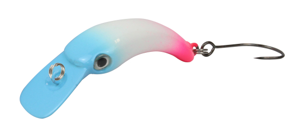 FTM Masu Wobbler 1,2g 2,9cm - Forellenwobbler blau-wei&szlig;-pink UV