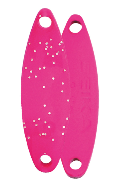 Seika FTM Spoon Wave Arrow - Forellenblinker pink mit Glitter 4,0g