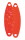 Seika FTM Spoon Wave Arrow - Forellenblinker rot mit Glitter 3,6g