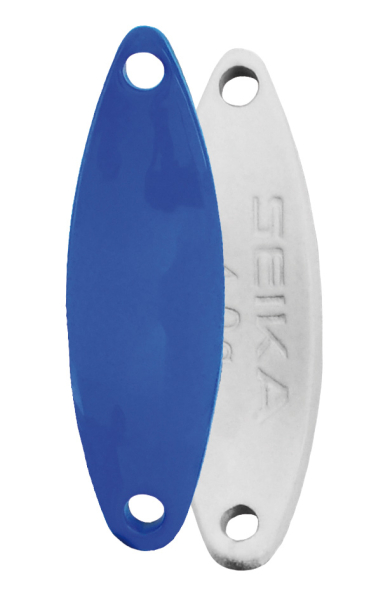 Seika FTM Spoon Wave Arrow - Forellenblinker blau/wei&szlig; 3,6g