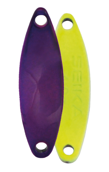 Seika FTM Spoon Wave Arrow - Forellenblinker violet/geld 3,6g