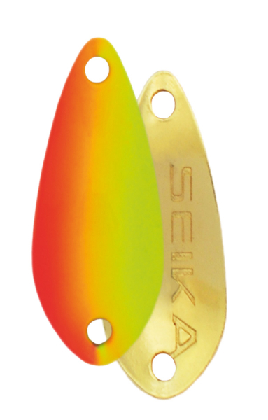 Seika FTM Spoon Thin - Forellenblinker orange-gelb/gold 1,2g