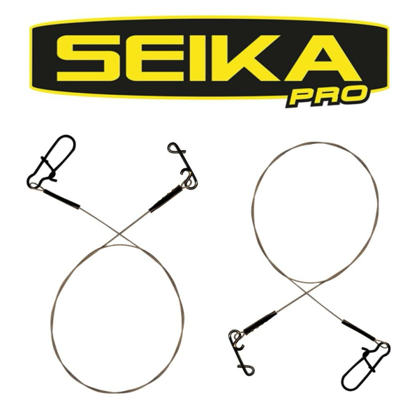Seika Pro Stahlvorfach 50cm mit Wirbel 7 KG