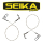 Seika Pro Stahlvorfach 30cm mit Knotenlosverbinder 11 KG