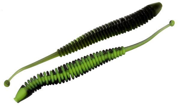 FTM Omura Baits Snake 8,4cm 1,4g - Forellenk&ouml;der neon gelb - schwarz UV Bubble Gum