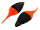FTM Omura Baits Pongo 6,5cm 3,1g - Forellenk&ouml;der schwarz - neon orange UV Knoblauch