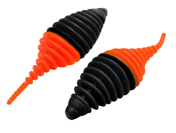 FTM Omura Baits Pongo 6,5cm 3,1g - Forellenk&ouml;der schwarz - neon orange UV Krill