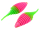 FTM Omura Baits Pongo 6,5cm 3,1g - Forellenk&ouml;der neon pink - neon gr&uuml;n UV Knoblauch