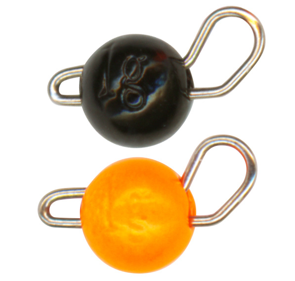 FTM Omura Tungsten Cheburashka - Jig K&ouml;pfe schwarz / orange 0,6g