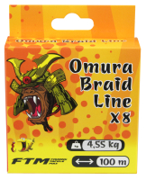 FTM Omura Braid Line - geflochtene Schnur 0,10mm / 4,55 KG