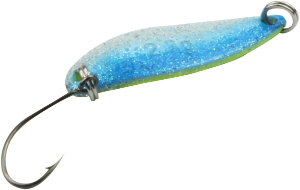 FTM Trout Spoon Crator 2,3g (3,20 cm) - Forellenblinker blau-silber/gelb
