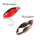 FTM Spoon Fly 1,2g (2,10 cm) - Forellenblinker rot/schwarz Glitter