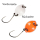 FTM Spoon Bottom 1,6g (1,7 cm) - Forellenblinker UV wei&szlig; / UV orange